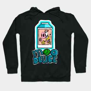 Moo Deuce Tennis Cute Cow Animal Lover Hoodie